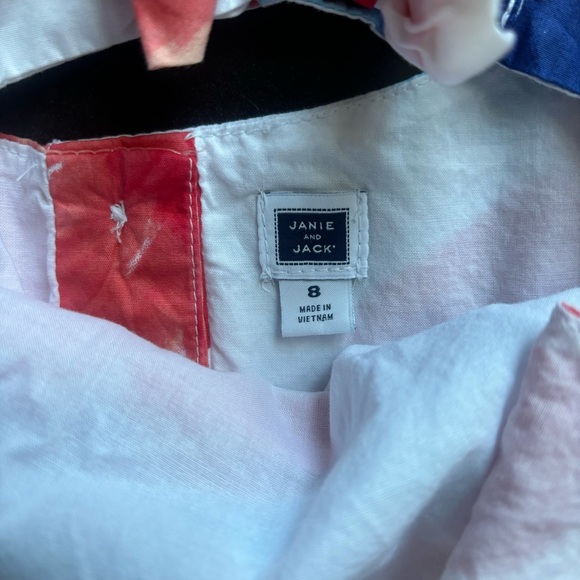 Janie & Jack Full Bloom Tank Top with open back size 8 EUC - Picture 5 of 6